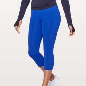 Lululemon Cobalt Blue Speed Up Crop
